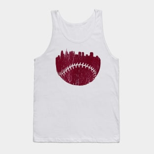 Philadelphia PA Cityscape Baseball Retro Tank Top